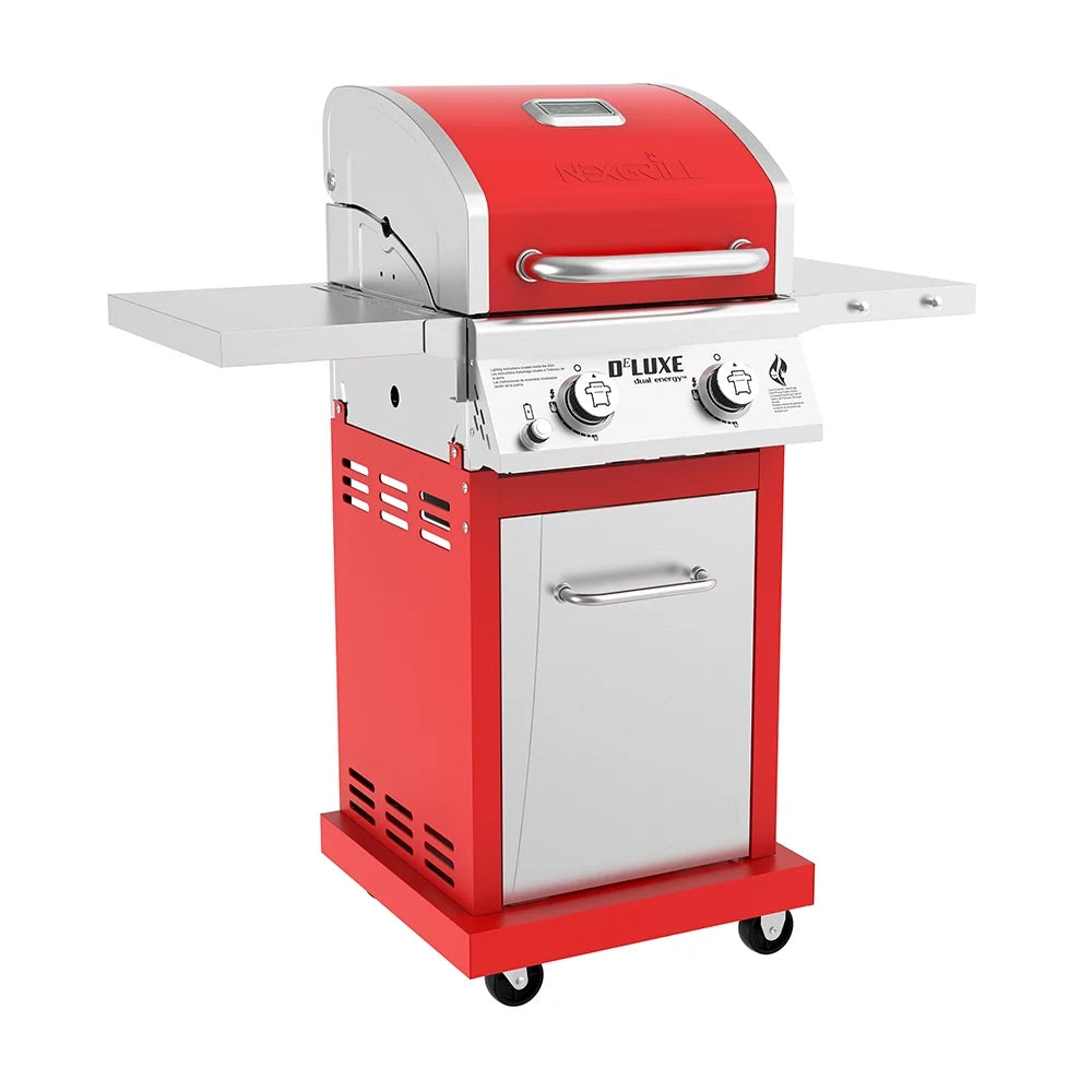 2-Burner Propane Gas Grill with 2 Foldable Shelves V703