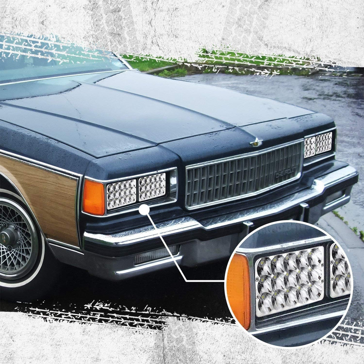4x6 LED Sealed Beam Headlight Conversion Kit U38963