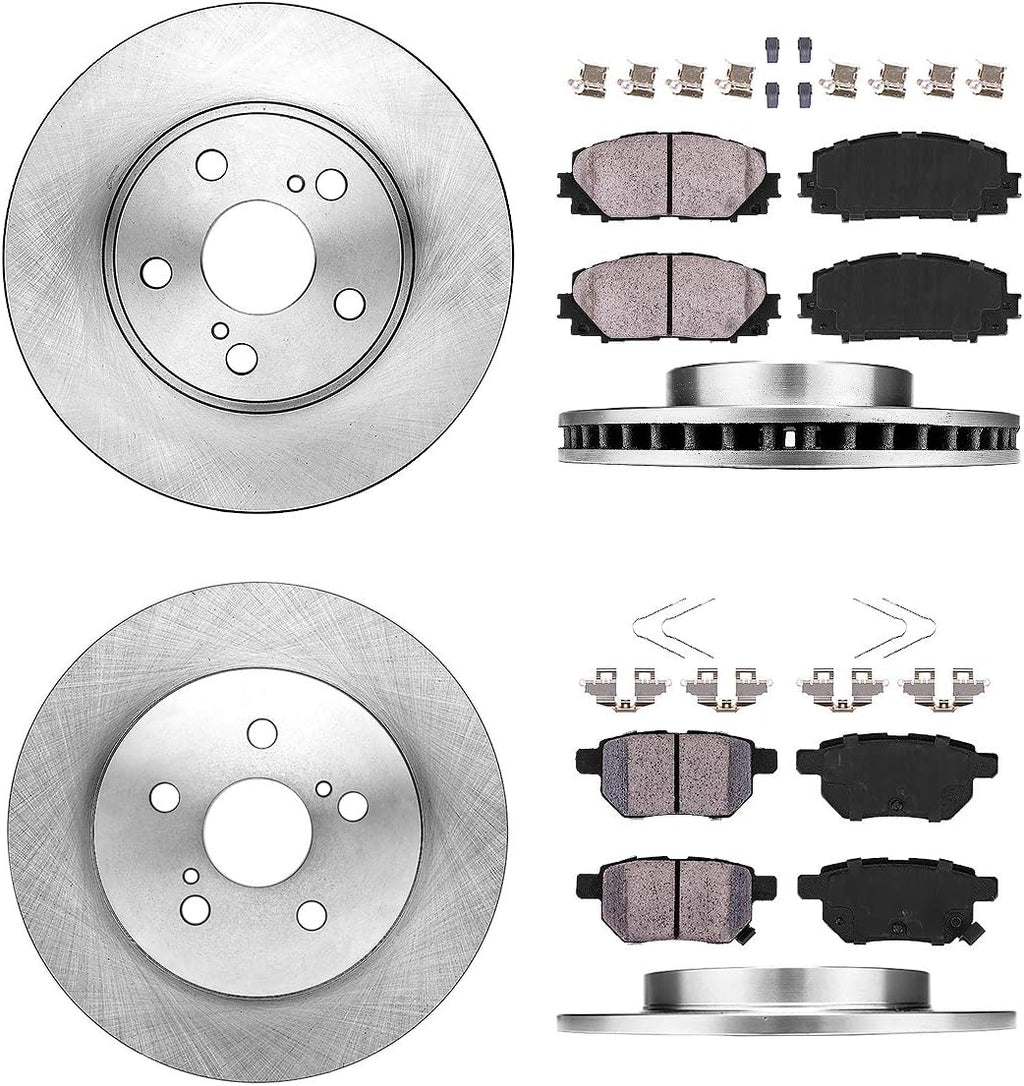 255 mm Front + 259 mm Rear Brake Rotors + Ceramic Pads + Hardware Q163