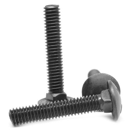 5/16 inch-18 x 4 inch Grade 5 Carriage Bolt Medium Carbon Steel Black Oxide J7049