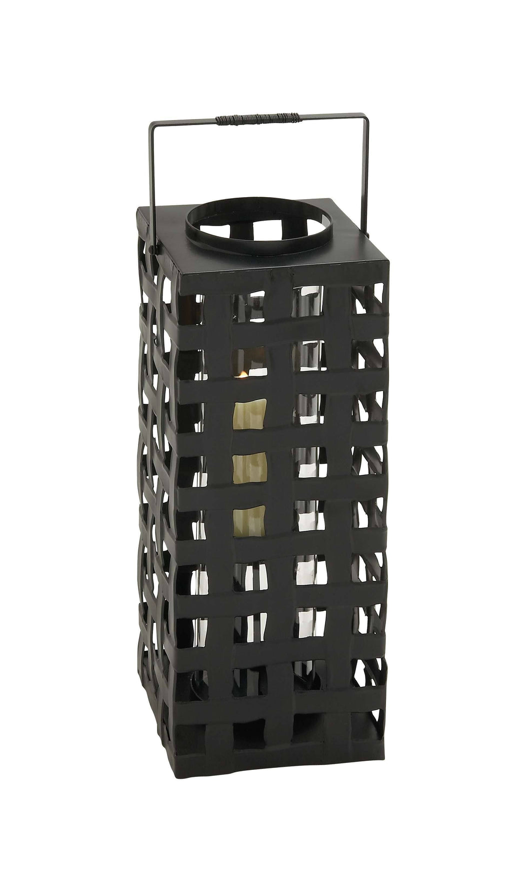 Metal Glass Candle Lantern B80717