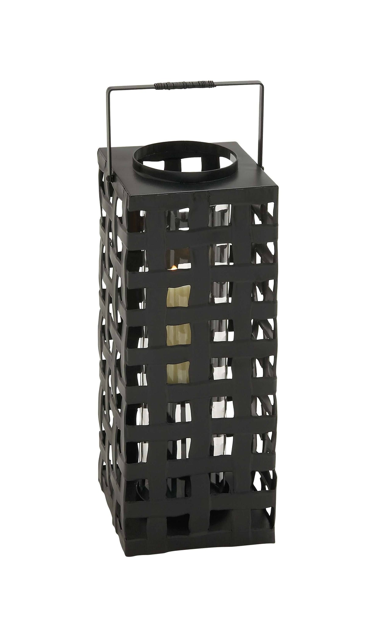 Metal Glass Candle Lantern B80717