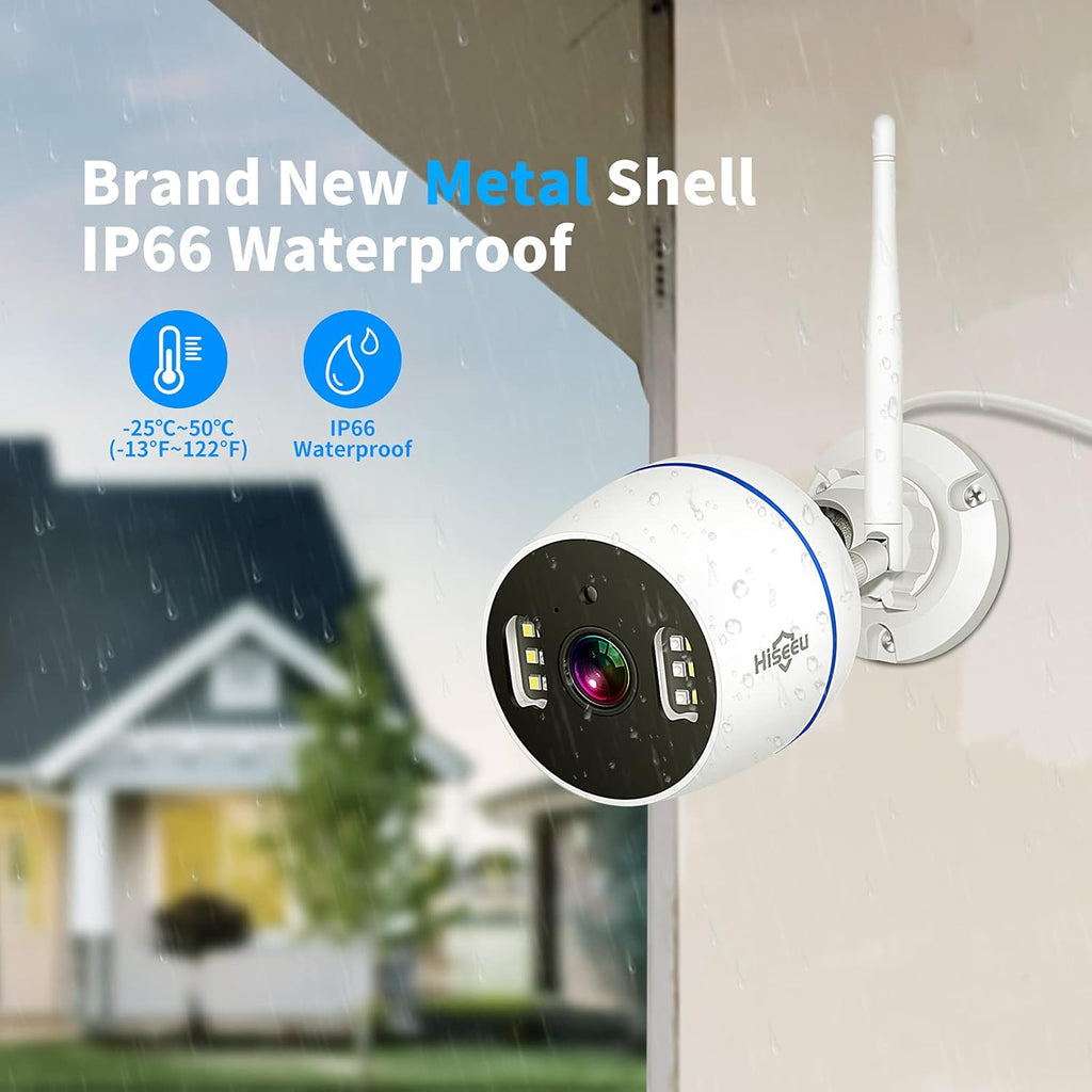 2K Outdoor Security Camera Bullet, 3MP IP66 Waterproof J5485