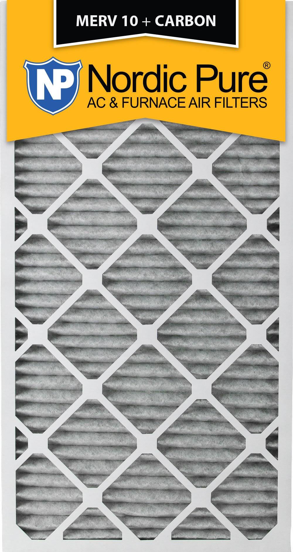 14x30x1 MERV 10 Pleated Carbon Air Filters 6 Pack S33633