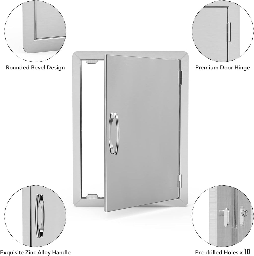 Stainless Steel Single Vertical Access Door V221