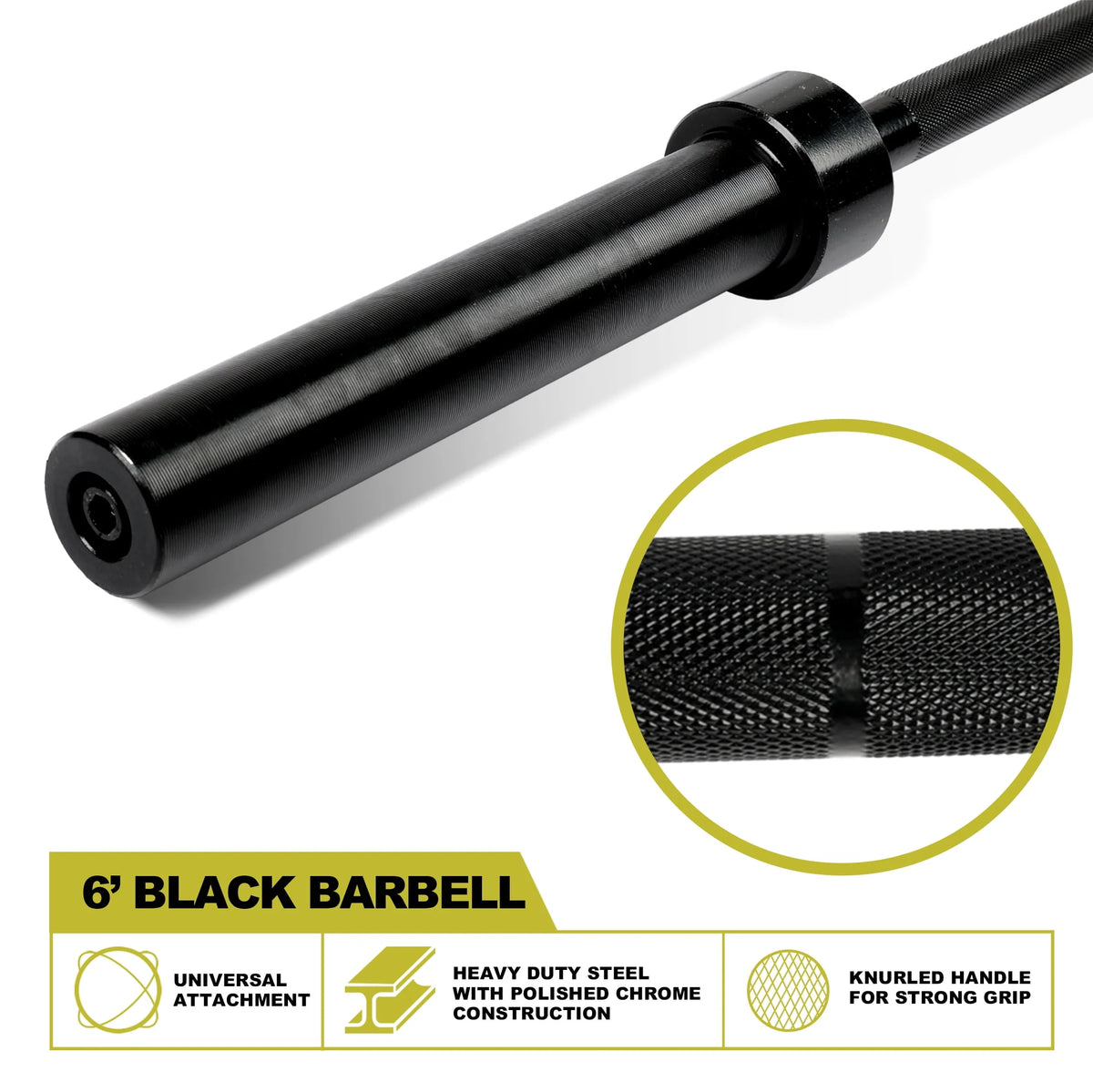 2-Inch Olympic Barbell Weight Bar 7ft 700-Pound Capacity Y510356