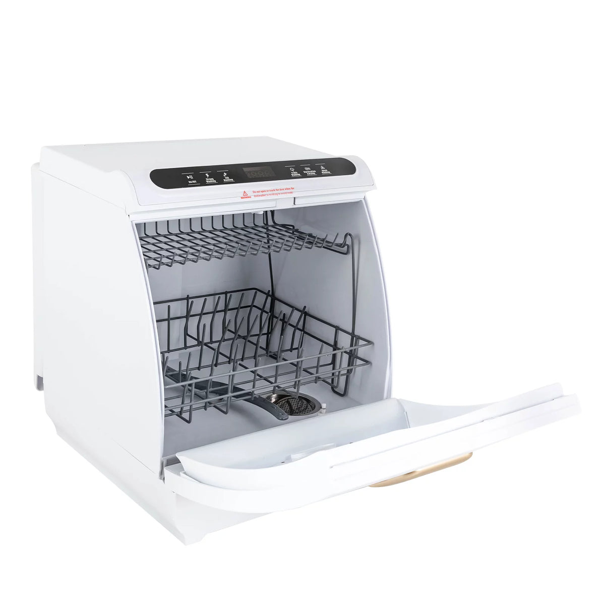 900W White Compact Countertop Dishwasher G5889
