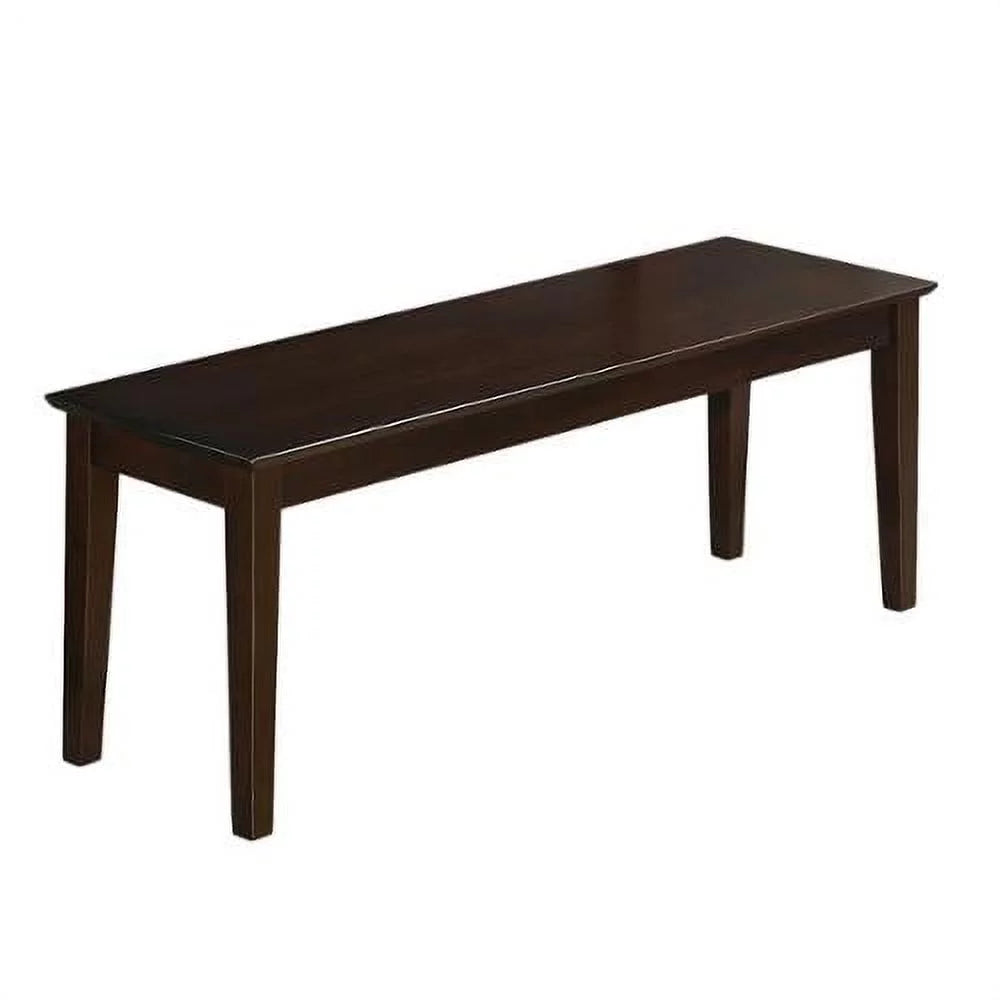 Cappuccino Dining Room Bench with Wood Seat C825