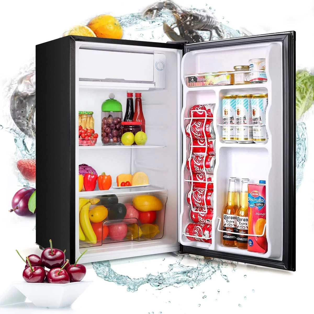 3.2CU FT Single Door Reversible Refrigerator Y2913