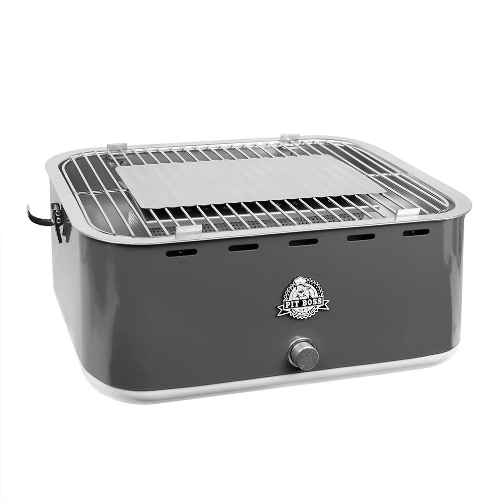 Portable Charcoal Grill with Cover Bag Gray W76140