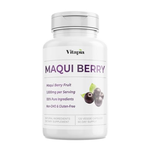 Maqui Berry 1000mg Vegan Friendly Non-GMO Gluten-Free 120 Veggie Capsules N5992