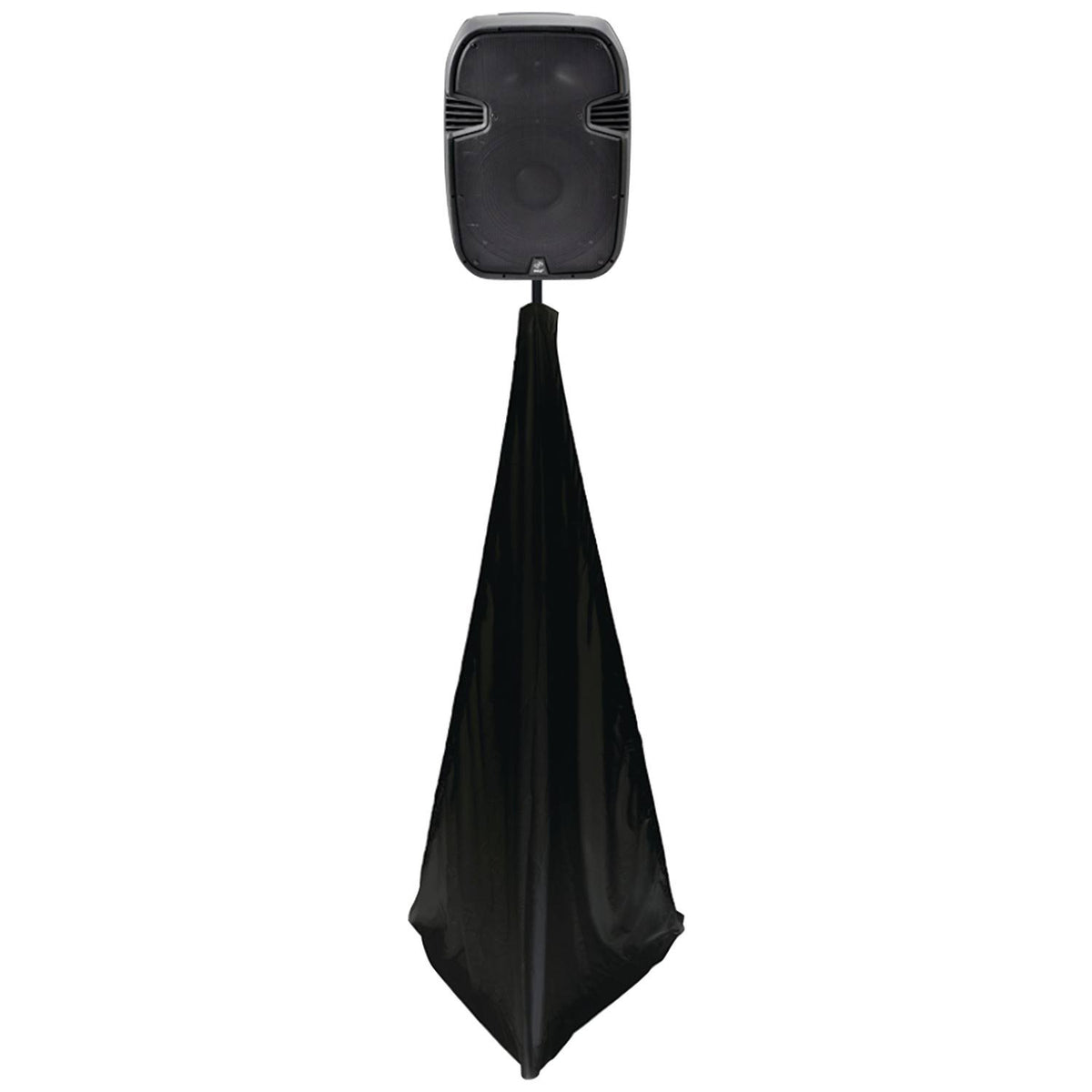 Black 2-Sided Speaker Stand Scrim X61949