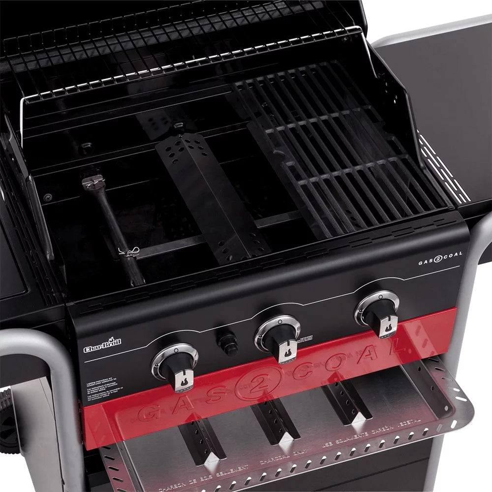 3-Burner Gas & Charcoal Combination Grill S383