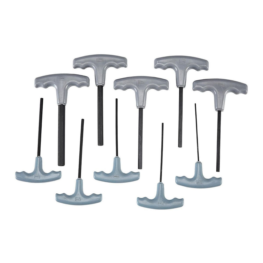 Metric T-Handle Hex Key Set, 10 Piece X49472