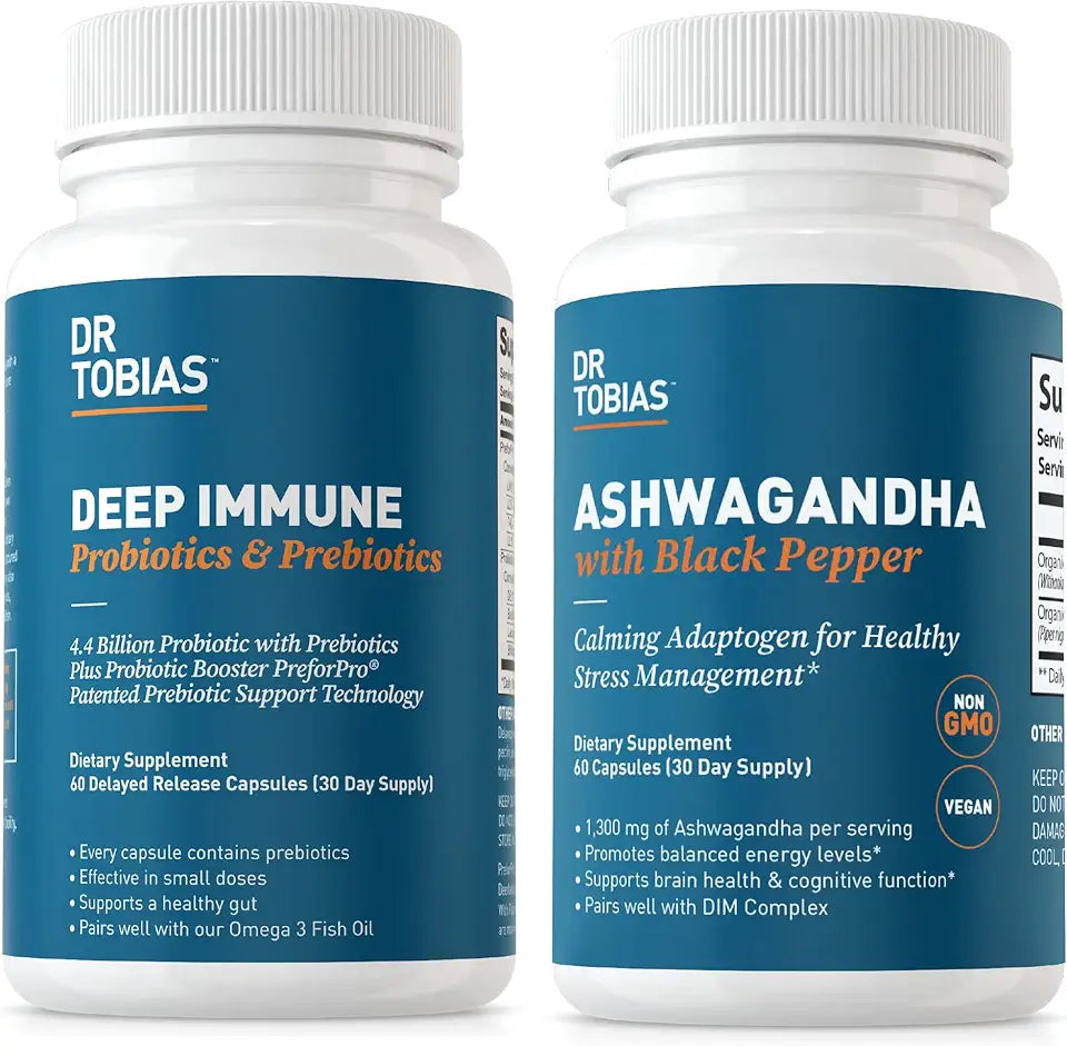 Probiotics & Prebiotics and Ashwagandha Capsules A520