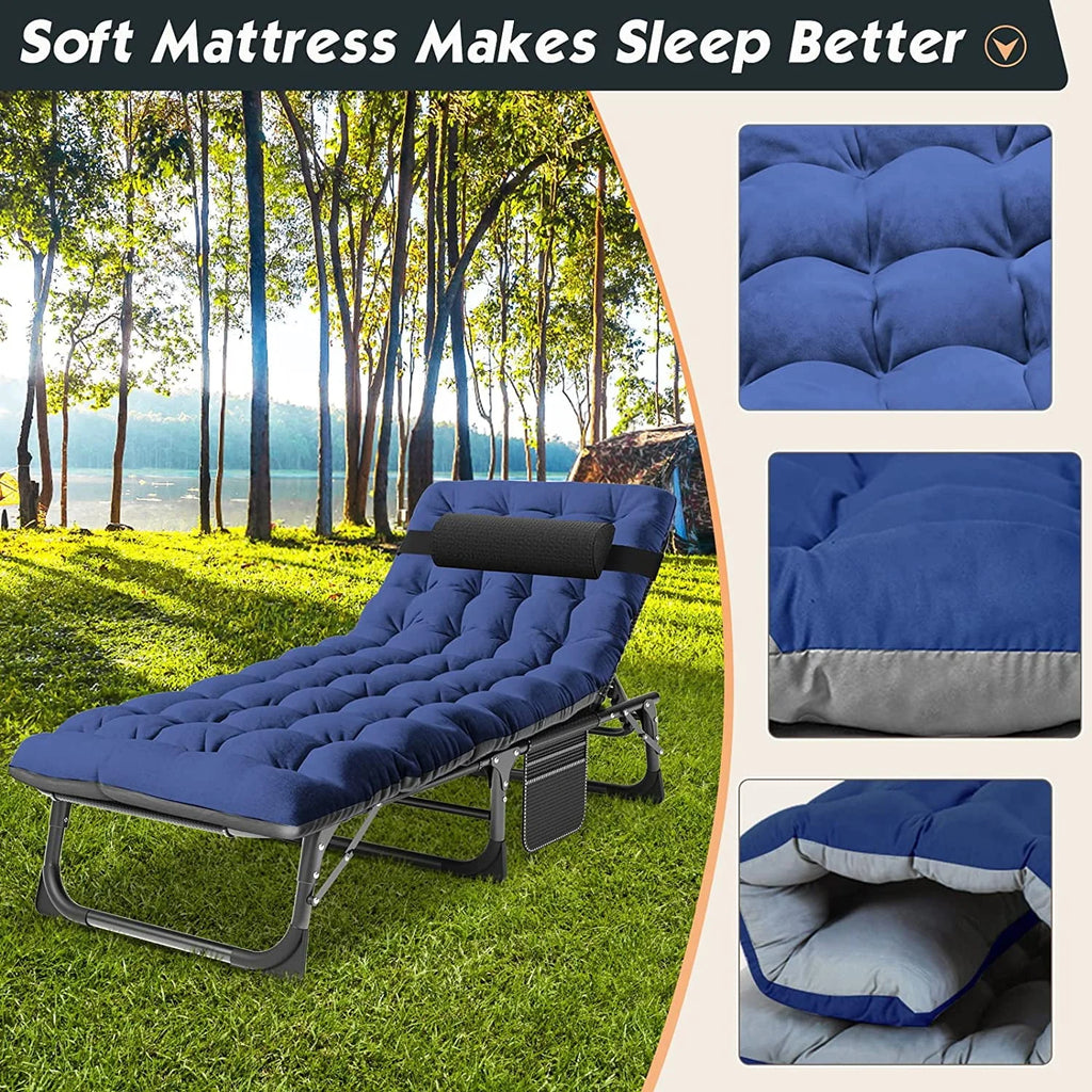 Folding Chaise Lounge Chair 5-Position Heavy Duty U9436
