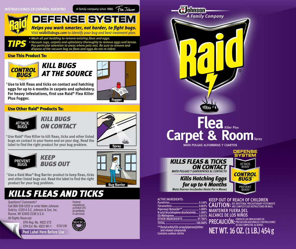 Flea Killer Carpet & Room Spray 16 oz H66110