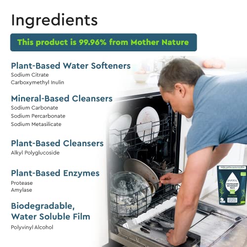 Natural Dishwasher Detergent Pods 50 Count X14312