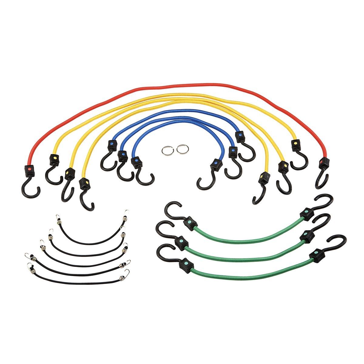 Elastic Stretch Cords, 18 Piece N171006
