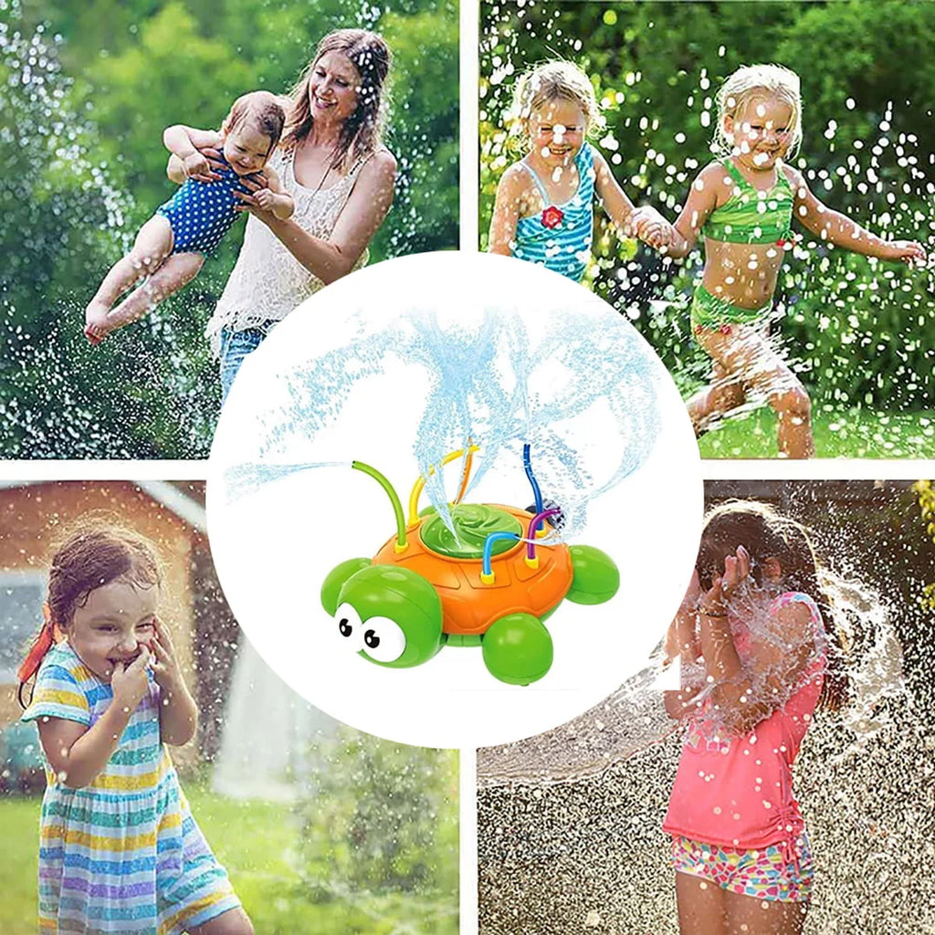 Sprinkler Toy for Kids Water Splash Play Spinning Spray Turtle Outdoor Toy M994118