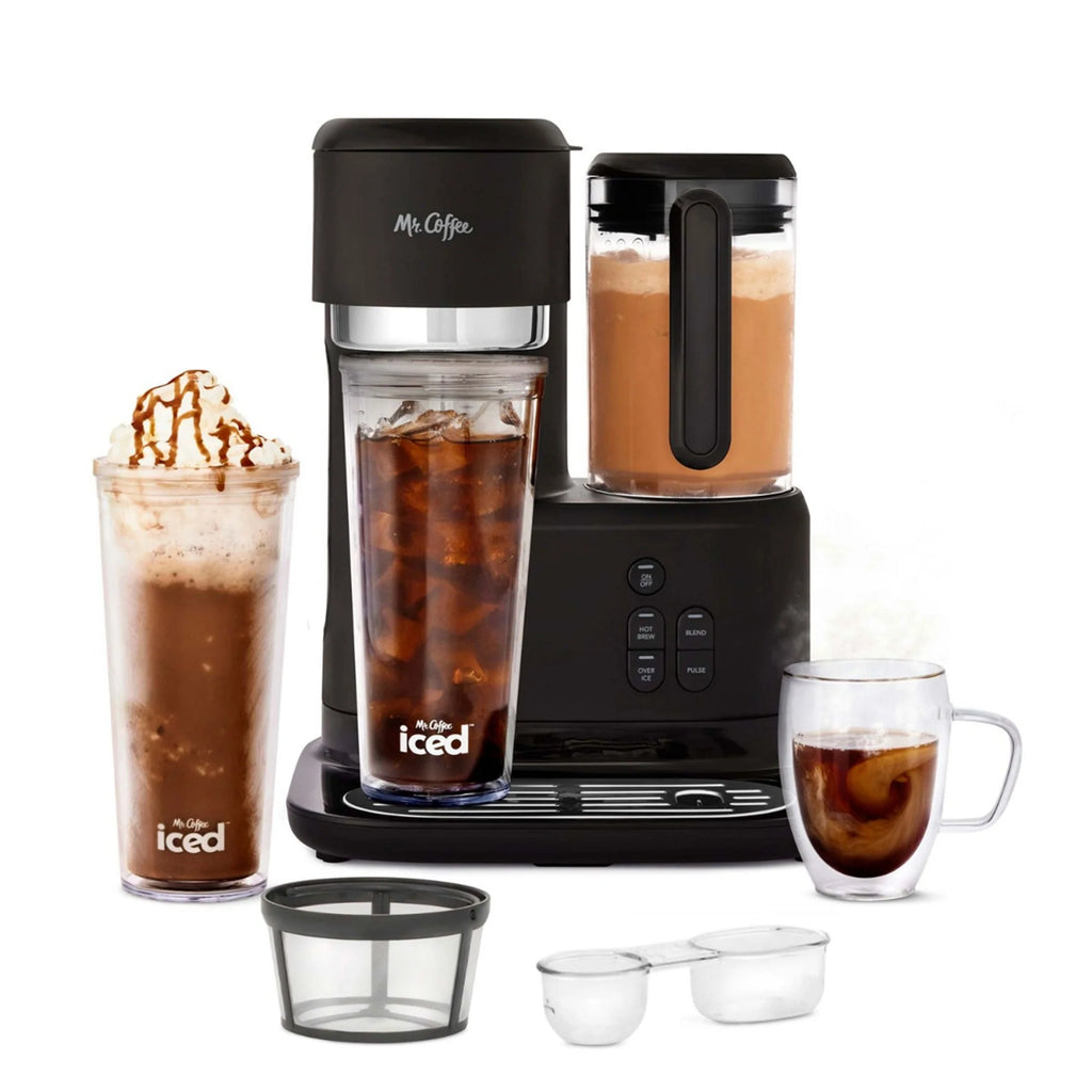 Single-Serve Iced and Hot Coffee Maker & Blender with 2 Tumblers P40220