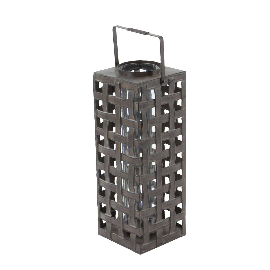 Metal Glass Candle Lantern B80717