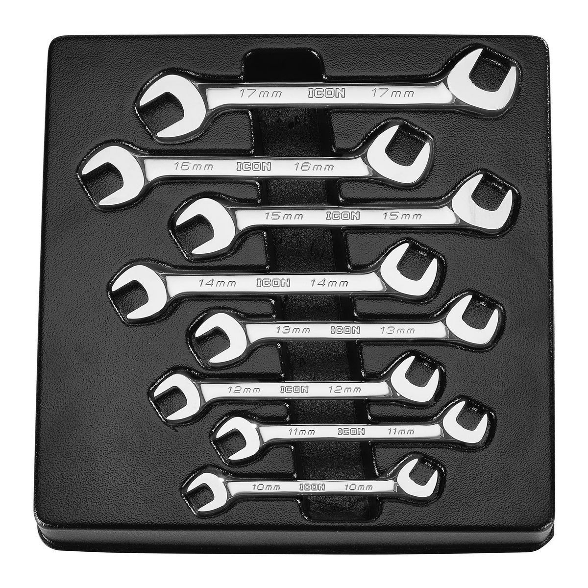 Metric Angled Open-End Wrench Set, 8-Piece S60473