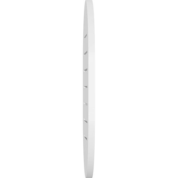 Vertical Round Ended Surface Mount PVC Gable Vent B69902