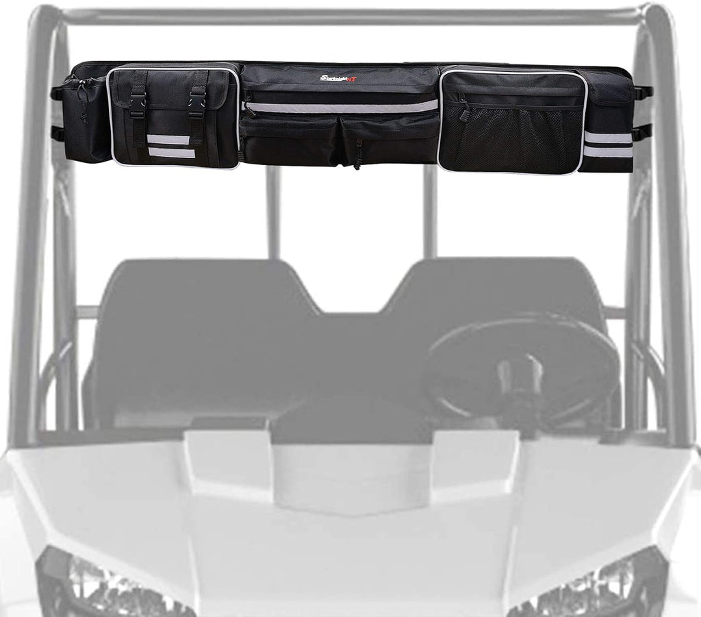UTV Large Roll Cage Organizer, Cargo Rear Storage Bag with Reflective Strip R9640