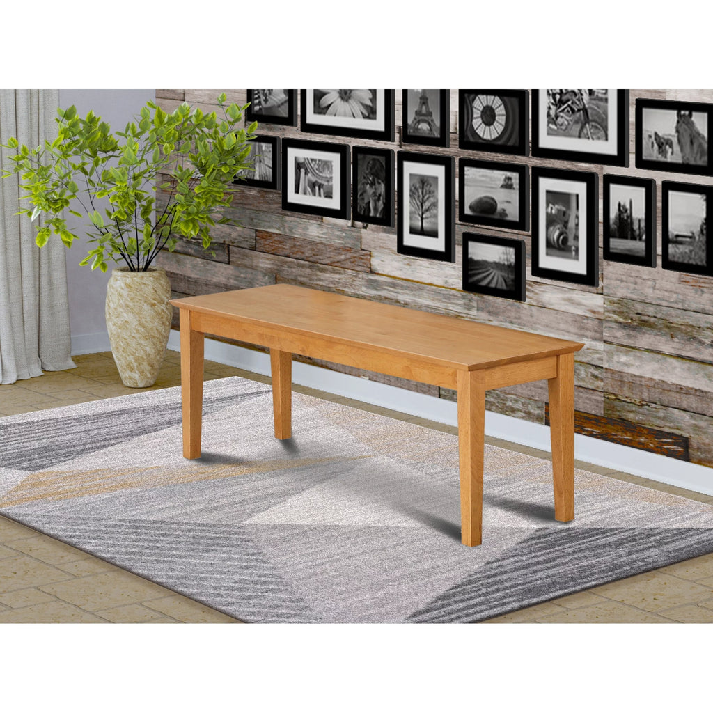 Cappuccino Dining Room Bench with Wood Seat C825