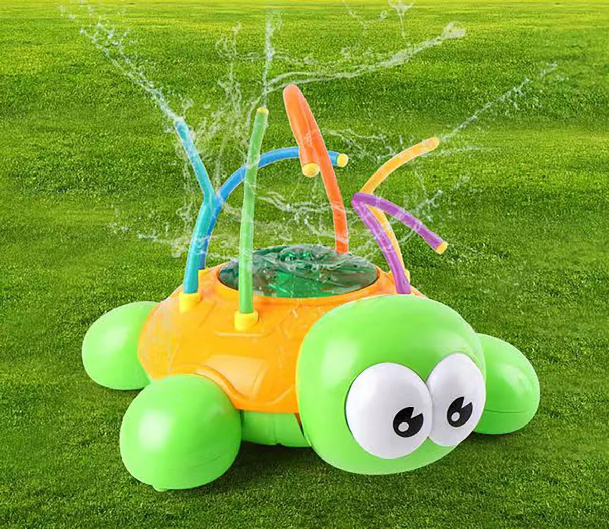 Sprinkler Toy for Kids Water Splash Play Spinning Spray Turtle Outdoor Toy M994118