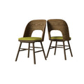 Kiwi Green Armless Side Chair Set of 2 V380