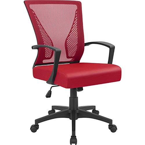 Black Ergonomic Mesh Office Chair with Lumbar Support P32723