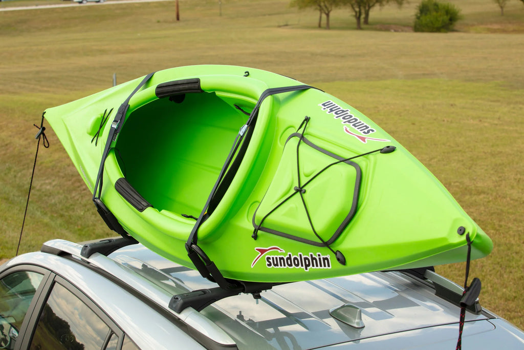Black Roof-Mounted Kayak Carrier with Straps & Hardware R75887