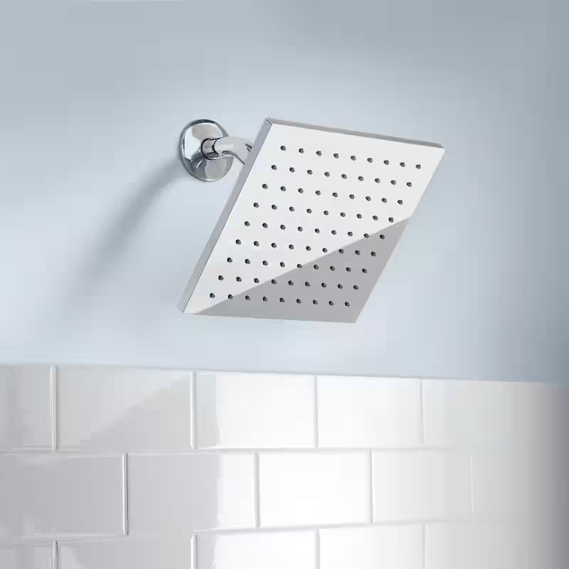 8 in. Wall Mount Rain Shower Head in Chrome J481