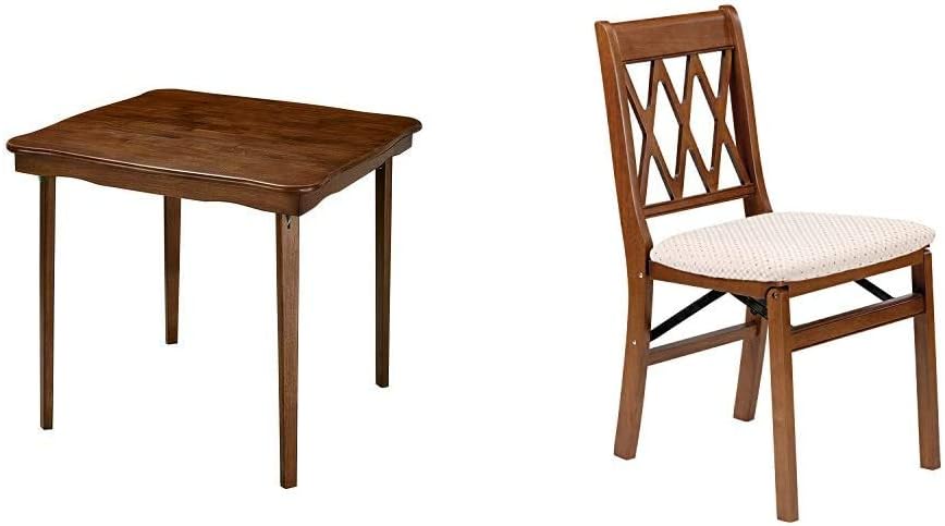 Folding Card Table Cherry Finish N363839