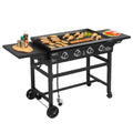4-Burner Propane Gas Grill Griddle with Cover W430401