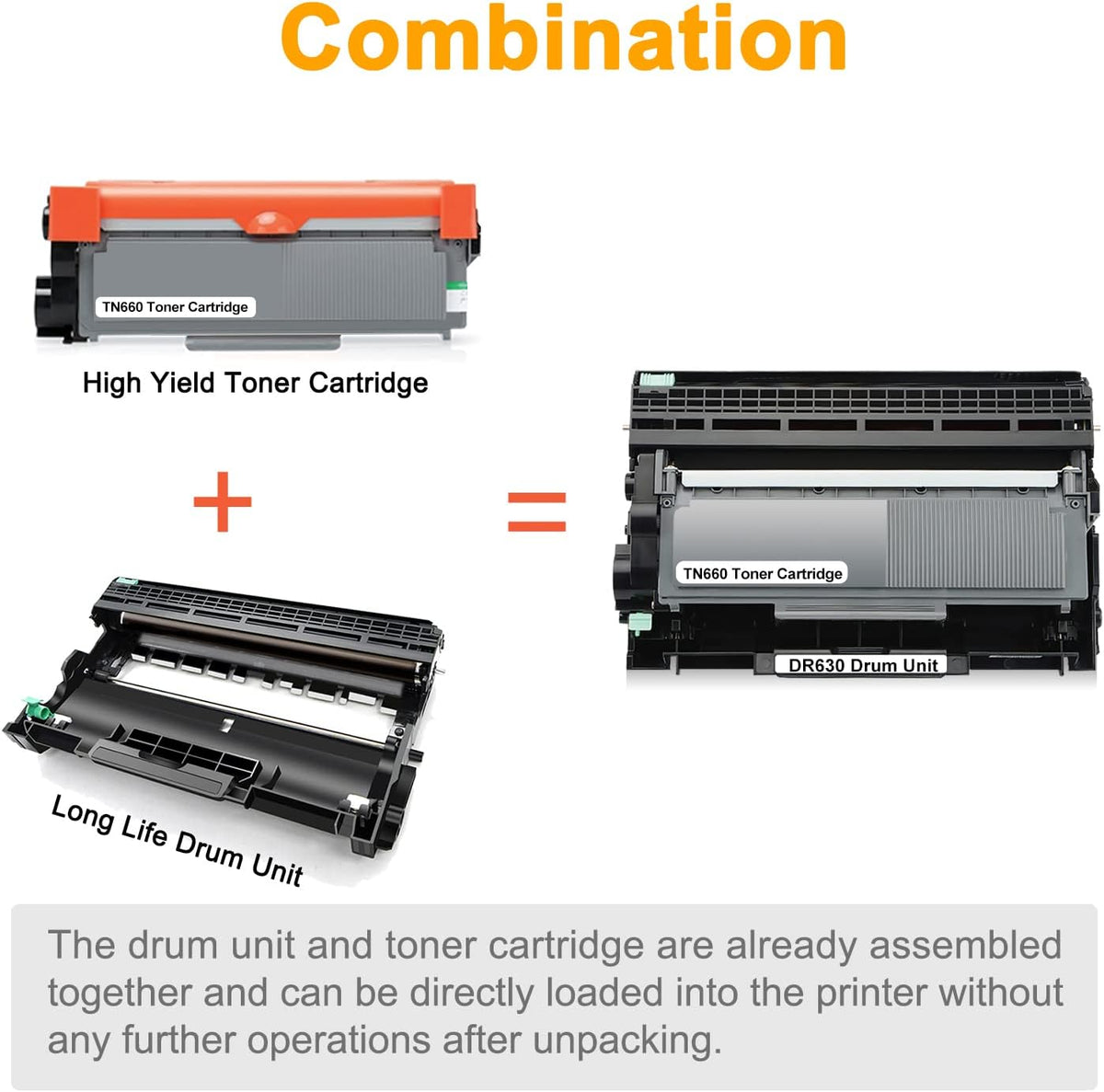 Compatible Drum Unit and Toner Cartridge Replacement Combo Pack B92745