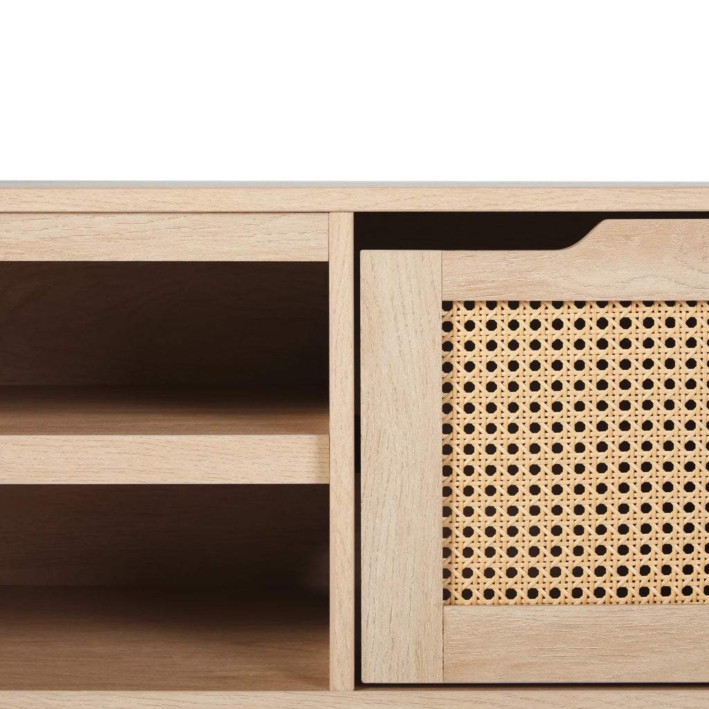 Boho 2-Door Rattan TV Stand L6329