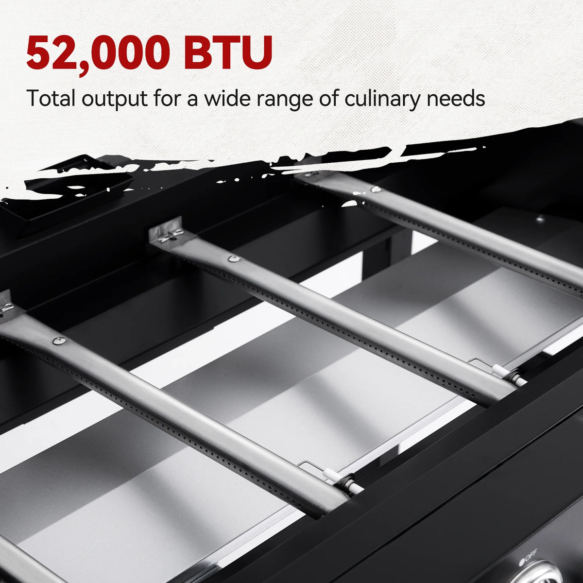 4-Burner Propane Gas Grill Griddle with Cover W430401