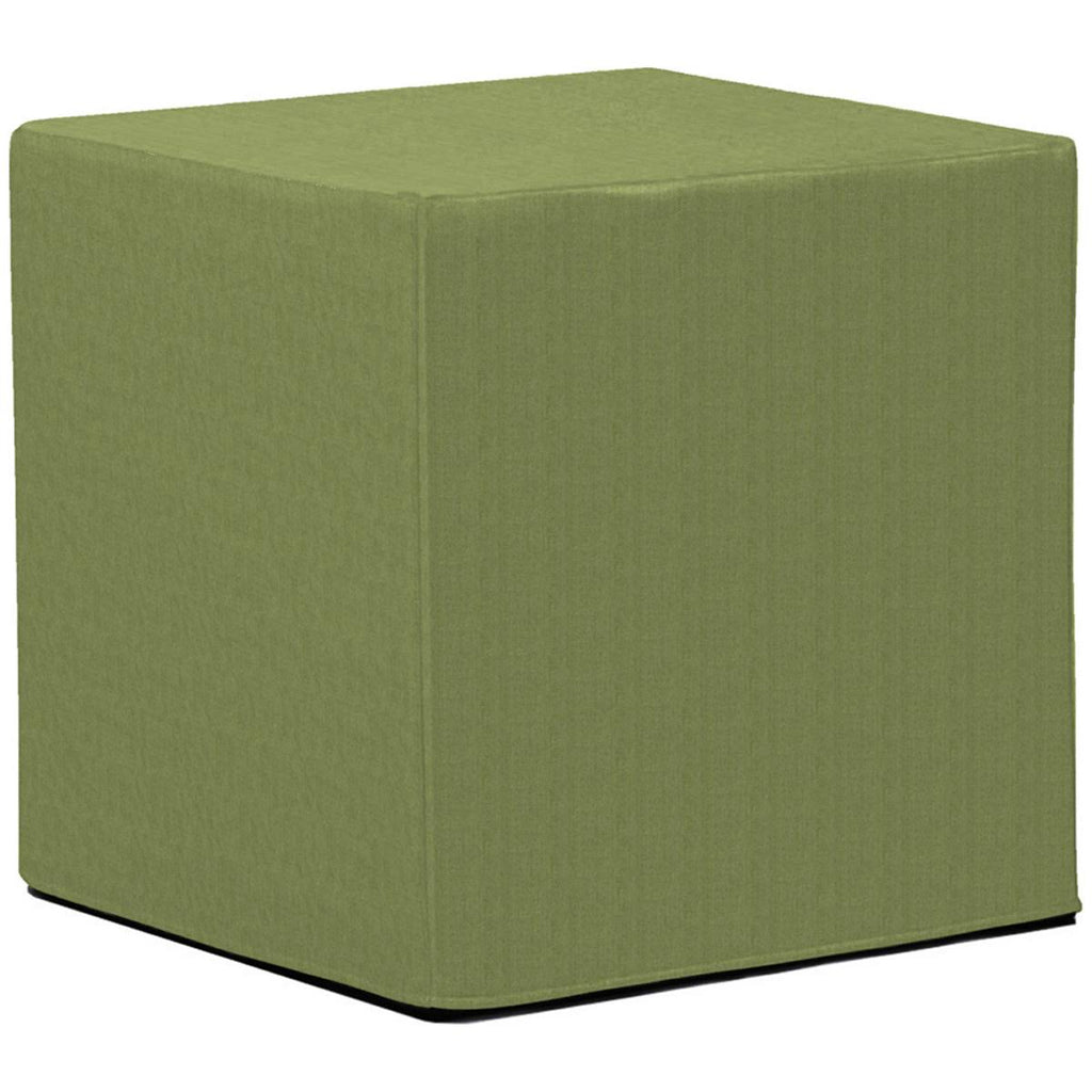 Turquoise No Tip Block Ottoman O4228