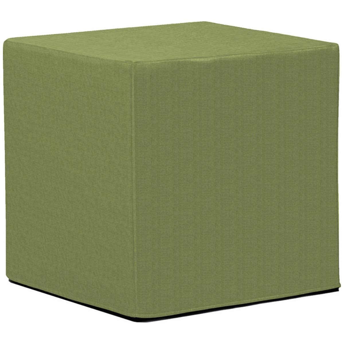 Turquoise No Tip Block Ottoman O4228