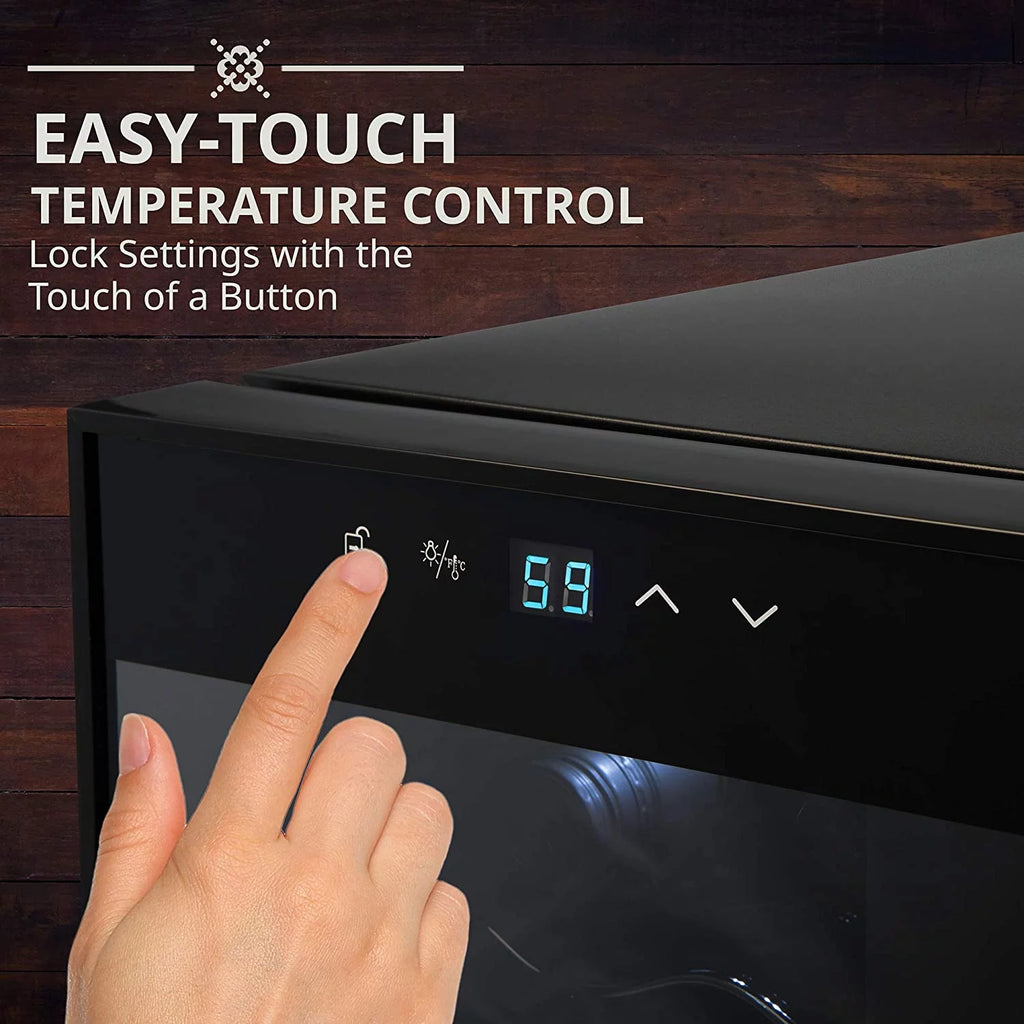 18 Bottle Compressor Cooler Refrigerator Black M70771