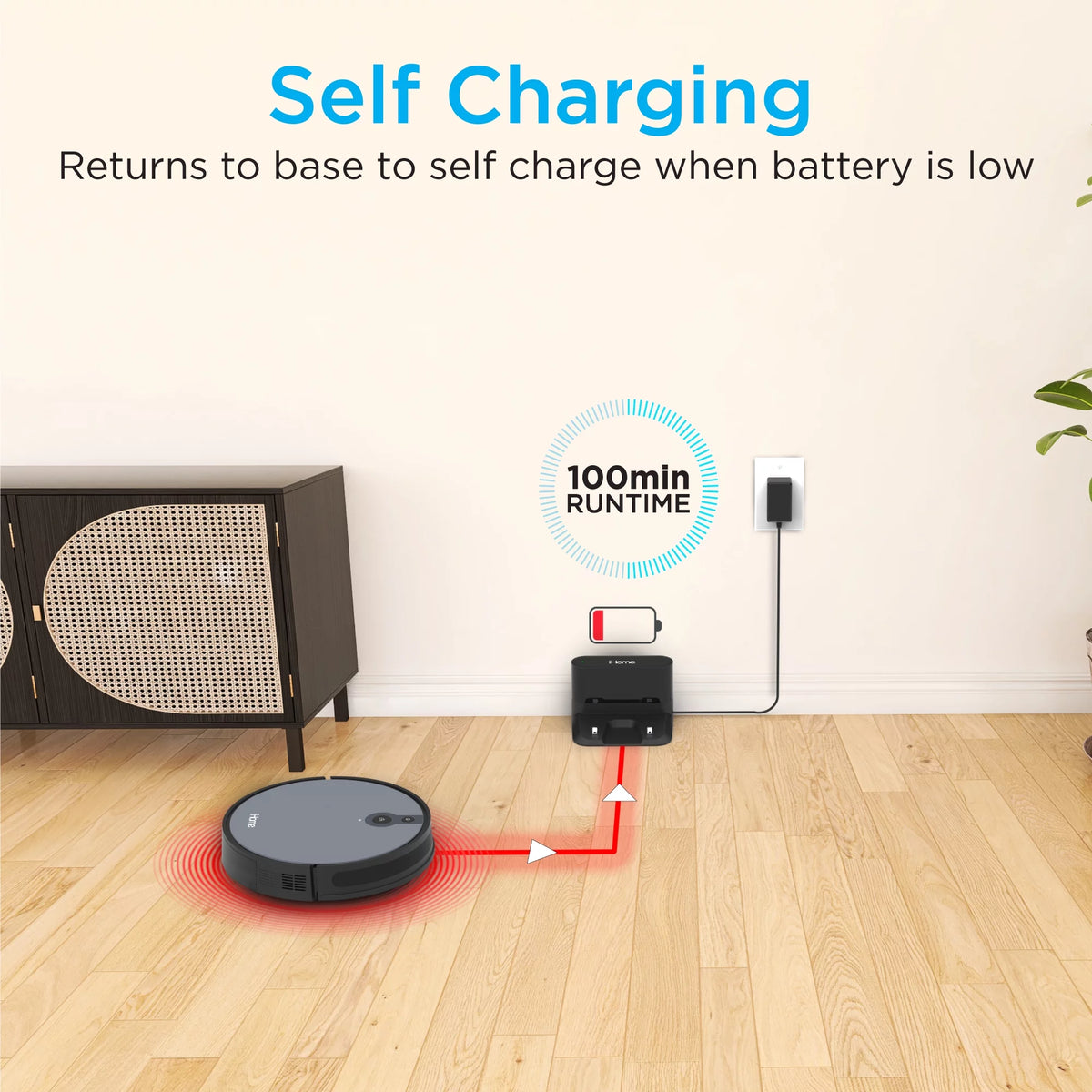 Robot Vacuum with Mapping Technology Y8473