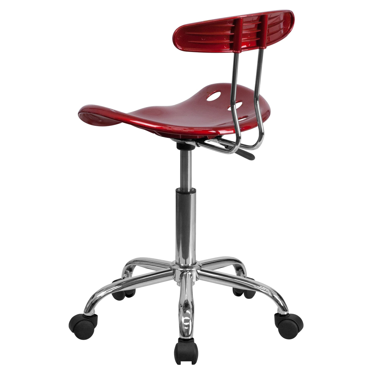 Wine Red Adjustable Swivel Chair T83879