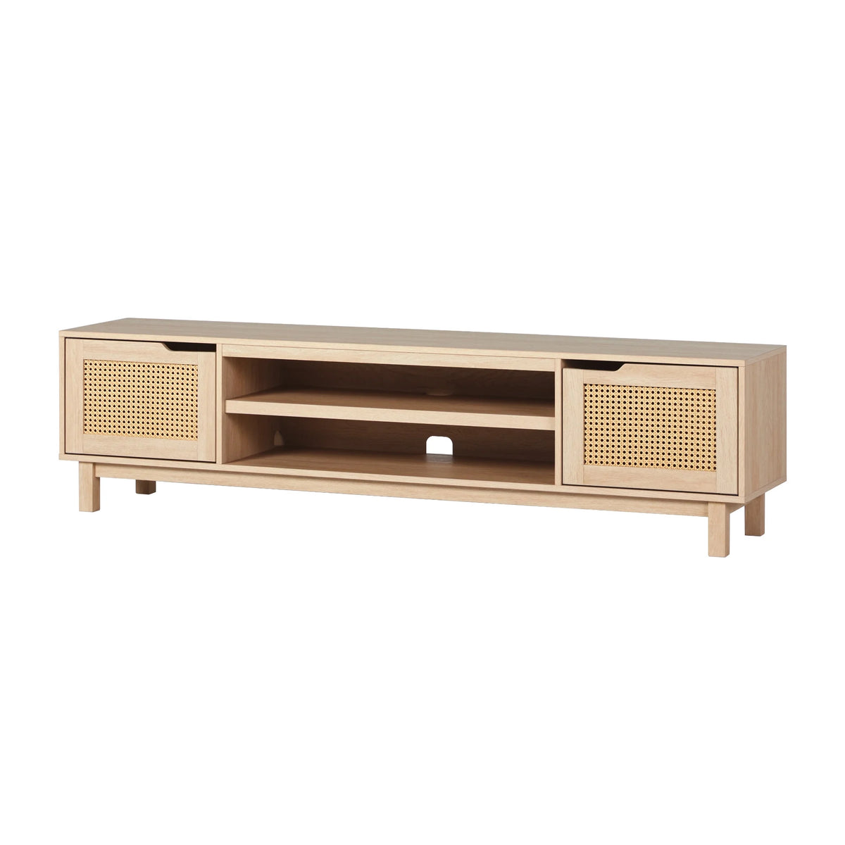 Boho 2-Door Rattan TV Stand L6329