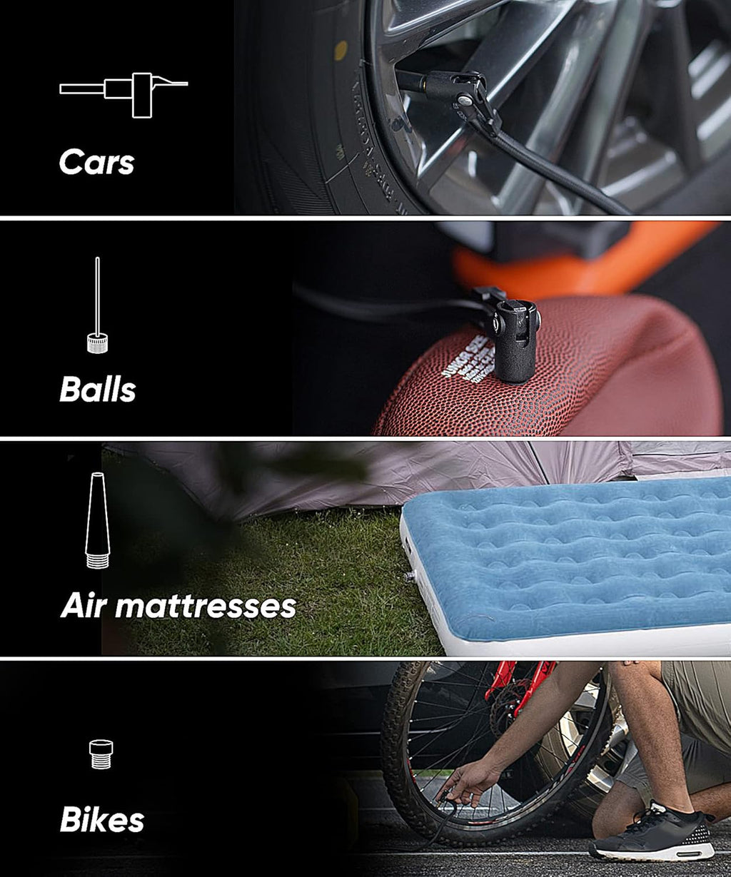 Portable Handheld Cordless Tire Inflator Air Pump with Rechargeable Battery B95333