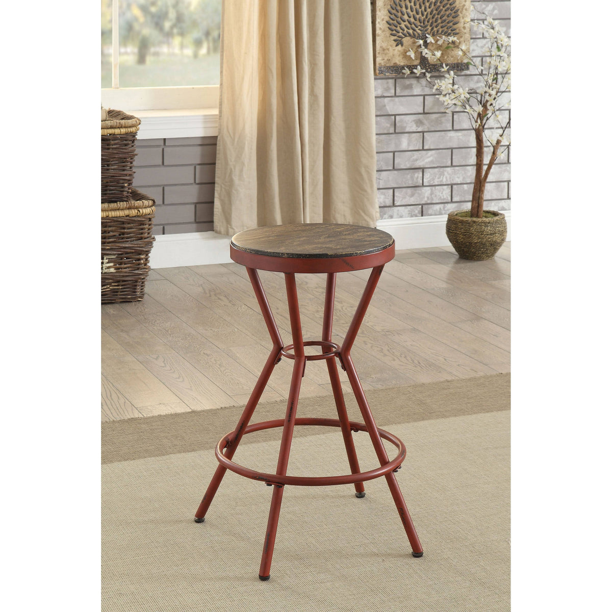 Black Industrial Vintage Bar Stool A8264