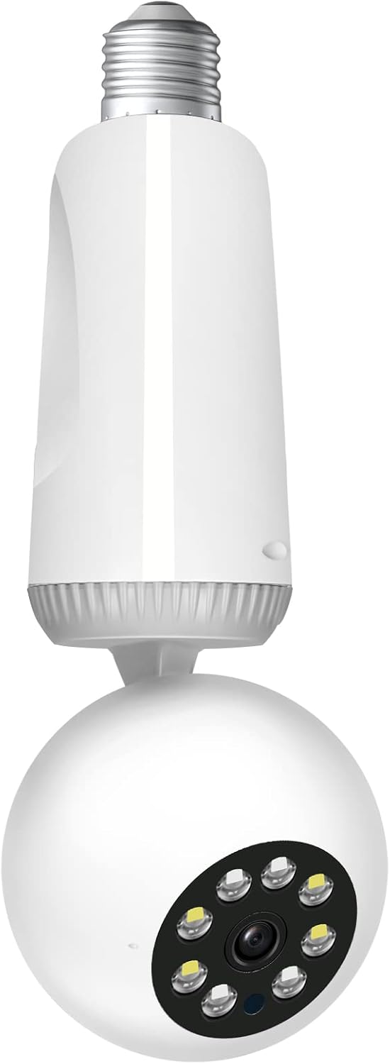 2MP 1080P Wireless PTZ Security Camera with E27 Bulb Connector D218
