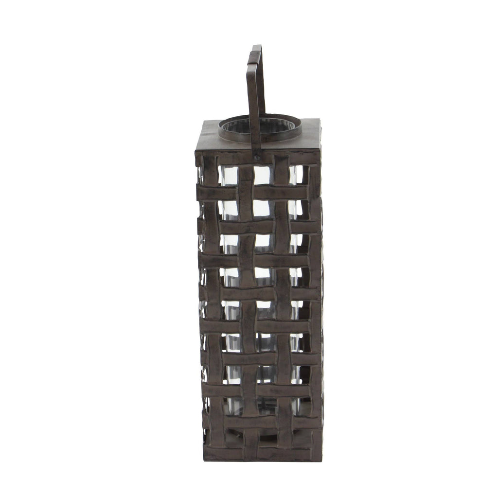 Metal Glass Candle Lantern B80717